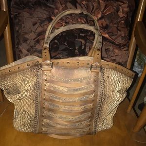 CORRAL D1141 Satchel Bag Distressed Leather NWT